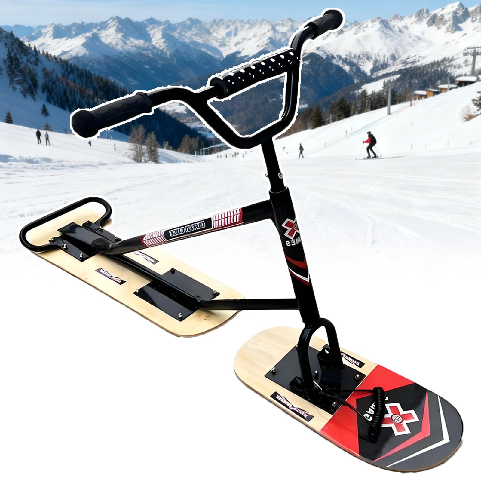 Amazon.com: SXXZYAZJ Advanced Snow Scooter/Skis - Adult Snow